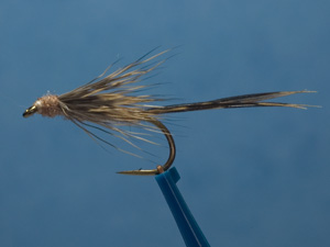 March Brown Cripple fly pattern image, side view