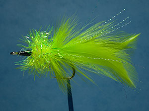 Helm's pike fly, chartreuse image